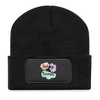 Déclaration sur la santé mentale des amis - Beanie recyclé à patch - noir - Devant