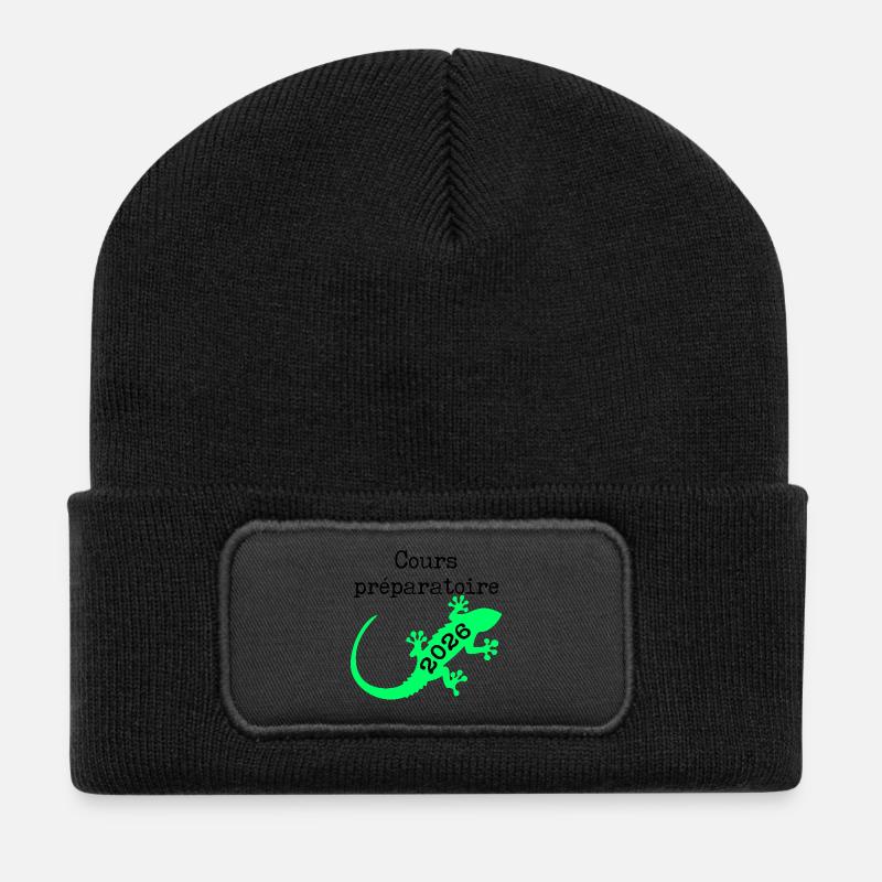Cours Préparatoire 2026 École - Beanie recyclé à patch - noir