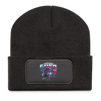 Level 10 Complete Geburtstag Gamer - Recycelte Patch Beanie - Dunkelgrau - Vorne