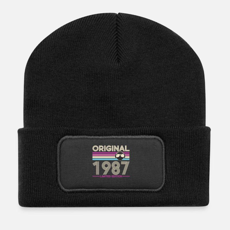 Originale limitierte Edition von 1987 - Recycelte Patch Beanie - Schwarz