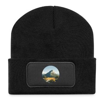 Mont Sainte-Victoire, Alpes, France - Recycled Patch Beanie - black - Front