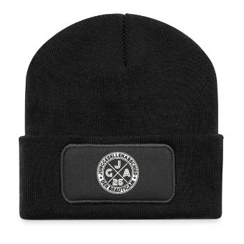 Der Bräutigam JGA 2026 Junggesellenabschied - Recycelte Patch Beanie - Schwarz - Vorne