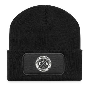 Team Bräutigam JGA 2026 Junggesellenabschied - Recycelte Patch Beanie - Schwarz - Vorne
