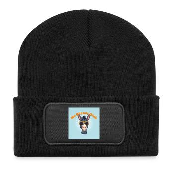 No Stress Club Donkey - Recycled Patch Beanie - black - Front