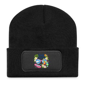 Croisière Filles Croisière Vacances - Beanie recyclé à patch - noir - Devant
