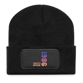 Anniversaire en édition limitée 1986 - Beanie recyclé à patch - noir - Devant