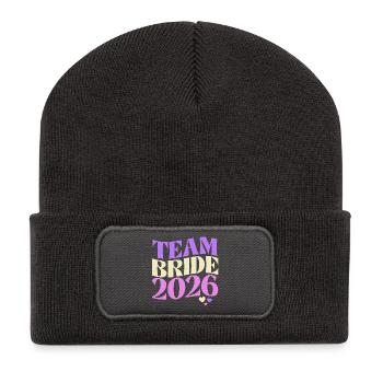 Team Bride 2026 - Recycled Patch Beanie - dark grey - Front