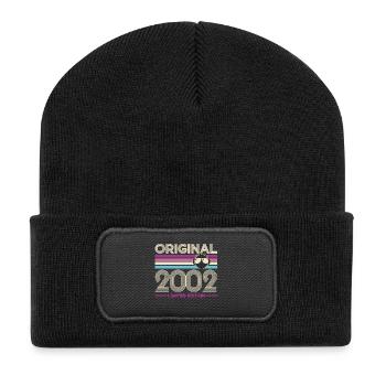 2002 Retro Limited Edition - Recycelte Patch Beanie - Schwarz - Vorne
