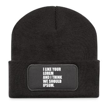 Perfect humor for graphic designers, web designers - Recycled Patch Beanie - dark grey - Front
