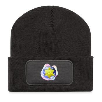 Surreal Merkaba Earth - Recycled Patch Beanie - dark grey - Front