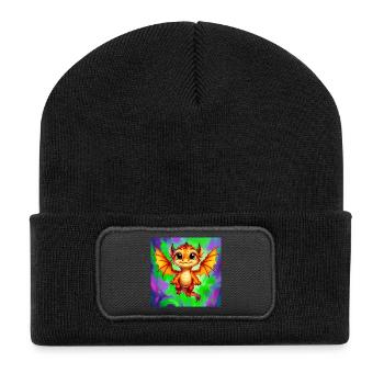 dragon - Recycled Patch Beanie - black - Front