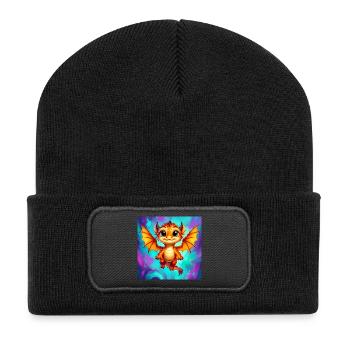 dragon - Recycled Patch Beanie - black - Front