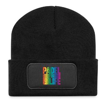 Padel for life - Recycled Patch Beanie - black - Front