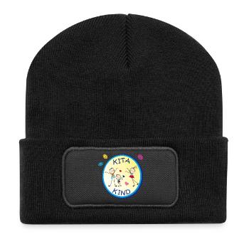 Kita Kind - Recycled Patch Beanie - black - Front