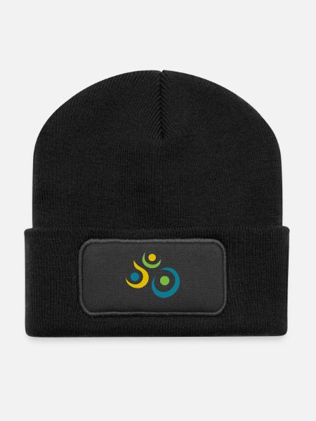Yoga design_8 - Recycled Patch Beanie - black