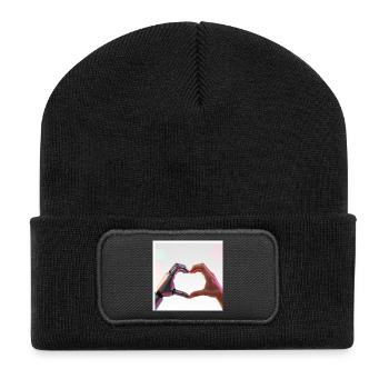 Robotic Arm Love: Humans and Tech - Recycled Patch Beanie - black - Front