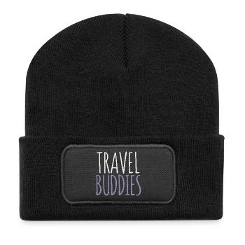 Travel Friends - Recycled Patch Beanie - black - Front