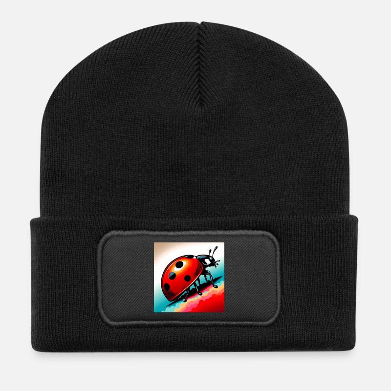 ladybird - Recycled Patch Beanie - black