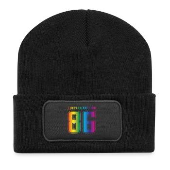 Millésime 1986 - Beanie recyclé à patch - noir - Devant