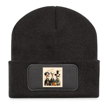 Zukunft erfinden - Recycelte Patch Beanie - Dunkelgrau - Vorne