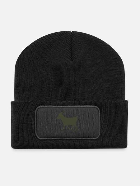 Bouc émissaire olivier - Beanie recyclé à patch - noir