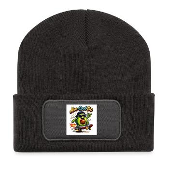 Avacooldo – Stay Chill” - Beanie recyclé à patch - charbon - Devant
