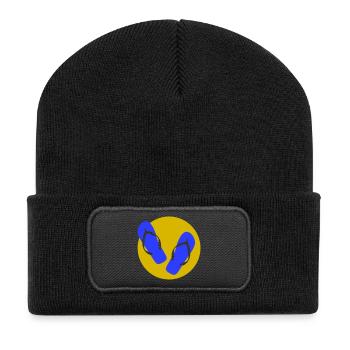 Holidays at last! - Recycled Patch Beanie - black - Front