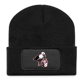 Möwe Isst Eis - Recycled Patch Beanie - black - Front