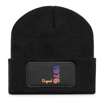 Millésime 1976 - Beanie recyclé à patch - noir - Devant