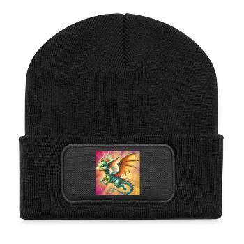 dragon - Recycled Patch Beanie - black - Front