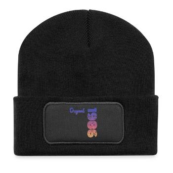 Millésime 1986 - Beanie recyclé à patch - noir - Devant