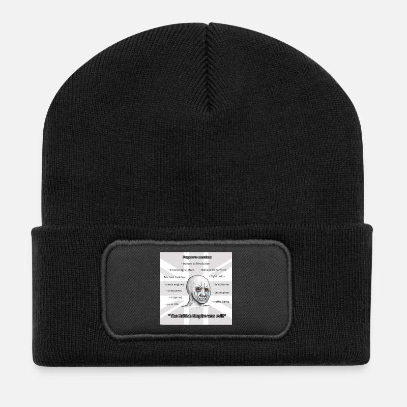 PROBRITAIN2 - Recycelte Patch Beanie - Schwarz