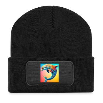 dolphin - Recycled Patch Beanie - black - Front