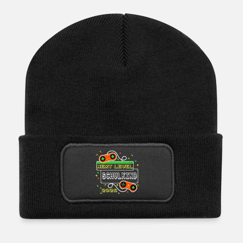 Next Level: Schoolchild 2026 Gaming School Enrollment - Recycled Patch Beanie - black