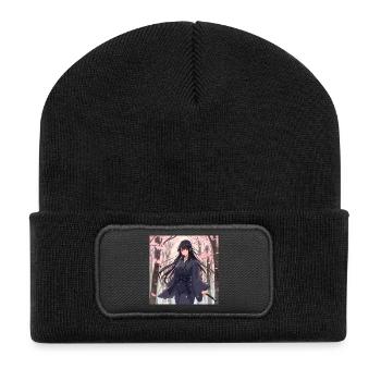 Sakura Samouraï de l’Ombre - Beanie recyclé à patch - noir - Devant