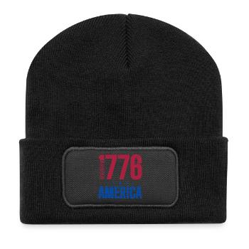1776 AMERICA - Recycled Patch Beanie - black - Front