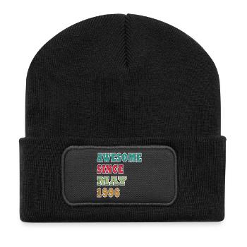 Awesome Since May 1996 - Recycelte Patch Beanie - Schwarz - Vorne