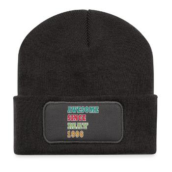 Awesome Since May 1996 - Recycelte Patch Beanie - Dunkelgrau - Vorne