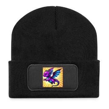 dragon - Recycled Patch Beanie - black - Front