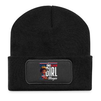 Dominican Republic Flag Dom Rep Pride - Recycled Patch Beanie - black - Front
