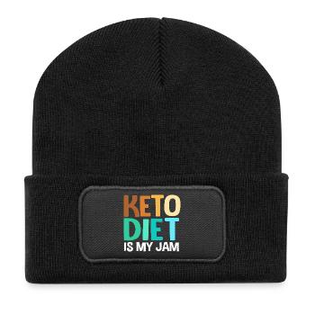 Keto - Recycled Patch Beanie - black - Front