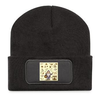 Magicien de cuisine d’alchimie - Beanie recyclé à patch - charbon - Devant