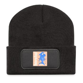 Gute Besserung, Kinder. - Recycelte Patch Beanie - Dunkelgrau - Vorne