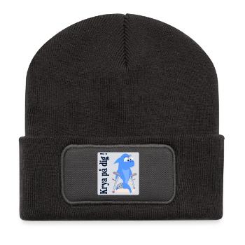 Gute Besserung, Kinder - Recycelte Patch Beanie - Dunkelgrau - Vorne