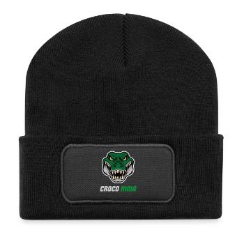 Krokodil MMA-Kämpfer: Savage Gym Beast - Recycelte Patch Beanie - Schwarz - Vorne