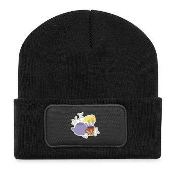 Lemon tea - Recycled Patch Beanie - black - Front