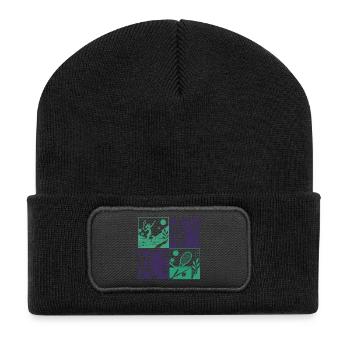 TENNIS WORLD - IA WB générée - Beanie recyclé à patch - noir - Devant