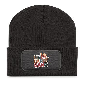 Line Dance Gang - Recycled Patch Beanie - dark grey - Front