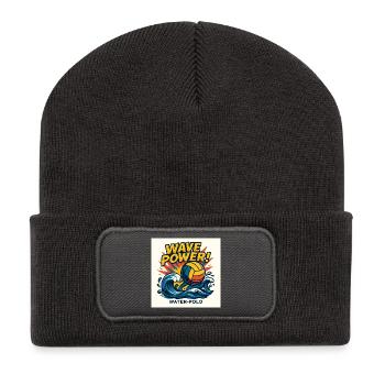 Power Water Polo Wave - Recycelte Patch Beanie - Dunkelgrau - Vorne