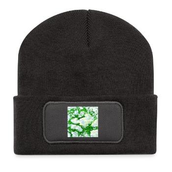 Peintures de sureau - Beanie recyclé à patch - charbon - Devant